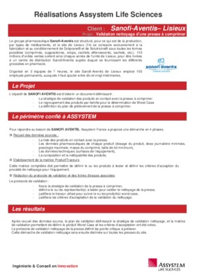 schema de validation nettoyage en industrie phamaceutique Book