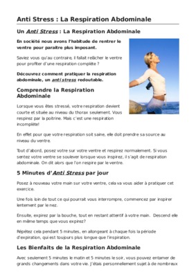 respiration abdominale Book