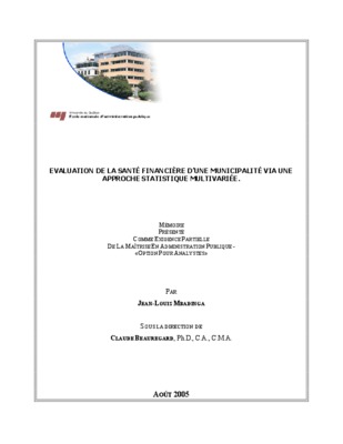 evaluation de la sante financiere dune entrprise Book