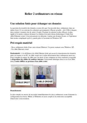 comment relier deux ordinateur en reseau Book
