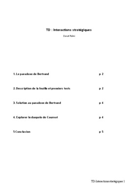 exercices corriges duopole cournot Book