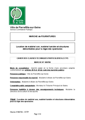 cctp location materiel de cuisine Book