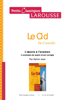 fiche de lecture de cid de corneille Book