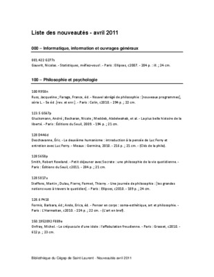 liste fdj 20 avril Book