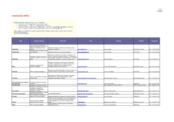 opcad faf 2011 plus de 10 salaries Book