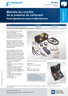 mallette de contra_le de la pression du carburant Book