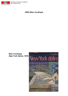 koolhaas new york Book