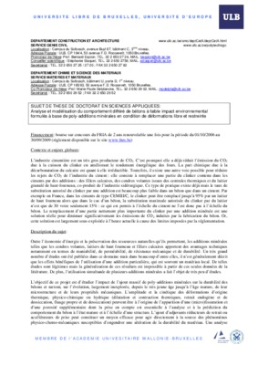 sujet de doctorat Book