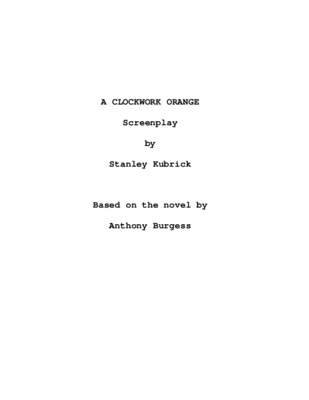 a clockwork orange Book