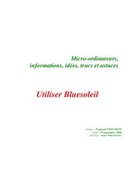 bluesoleil Book