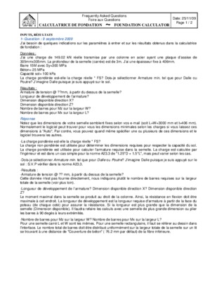 calculatrice de fondations Book