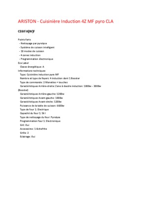 induction ariston kbt6124id Book