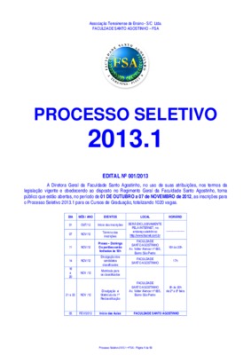 processo seletivo janeiro 2013 agendado ead Book