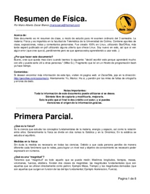resumen de formulas de fisica Book