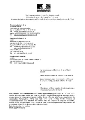 ministere de afaire sociale Book
