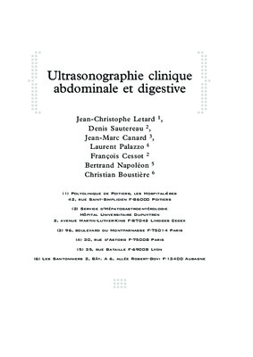 ultrasonographie vasculaire Book