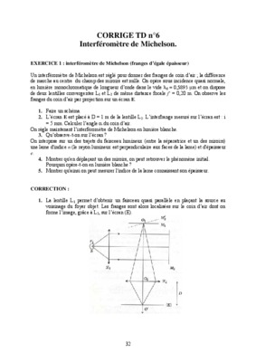 michelson exercice corrige Book