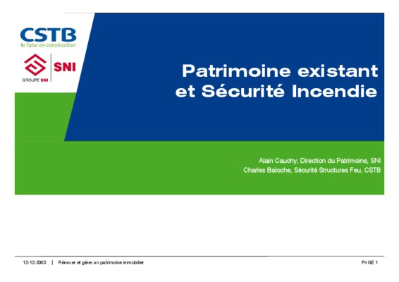 incendie existant Book