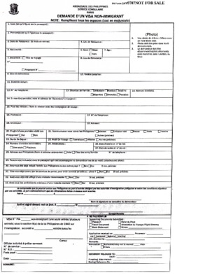 usa visa form non immigrant Book
