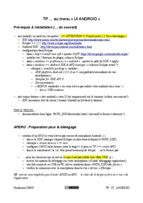 android menu Book