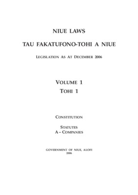 niue politics Book