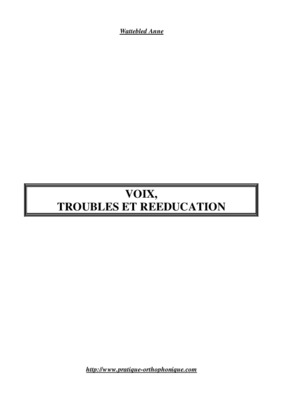 test orthophonie voix Book