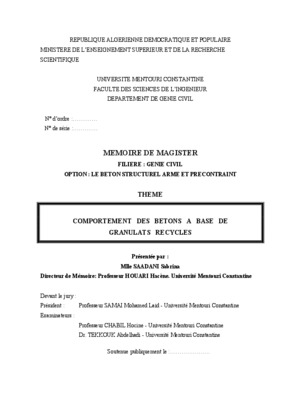 memoire architecte d_etat mentouri Book