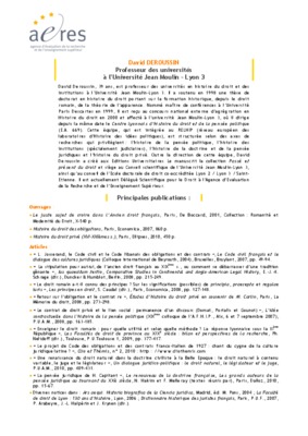 professeur zric david Book