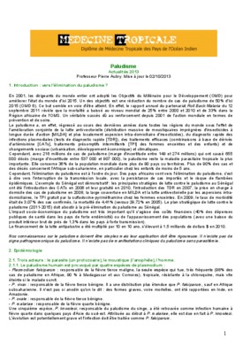 le paludisme en afrique tropicale Book