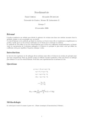 stoechiometrie des gaz Book