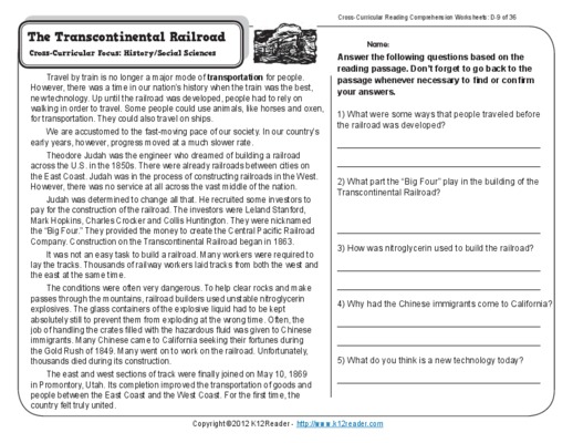 reading comprehension worksheets Book