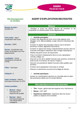 agent des routes Book