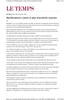 plan d austerite Book
