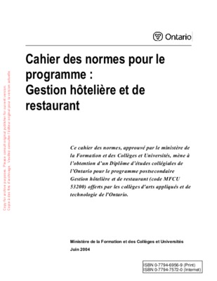 normes maintenance hoteliere Book