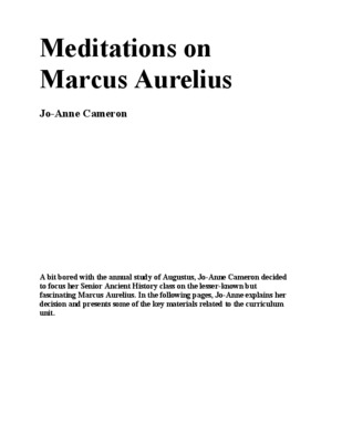 marcus aurelius Book