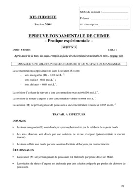 correction de epreuve fendamentale de chimie pratique experimentale Book
