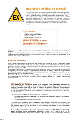 explosion au travail Book