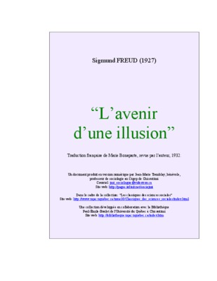 l avenir d une illusion Book