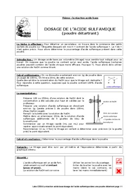 tp acide sulfamique Book