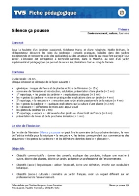 decrire un jardin Book