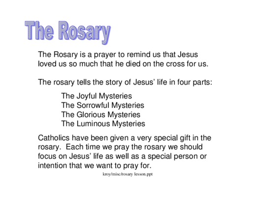 rosary Book