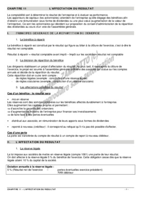 affectation des resultats comptabilite marocaine Book