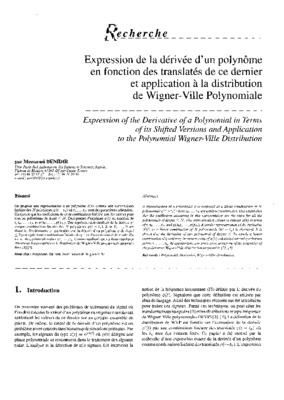 derivee d un polynome du degree n Book
