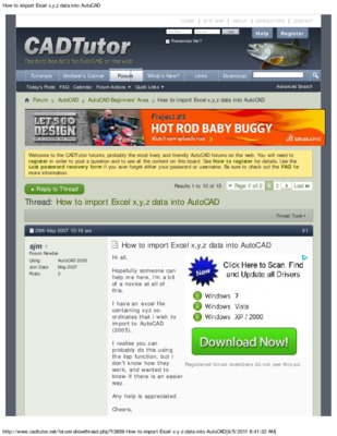 autocad excel Book