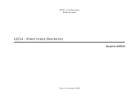 examen 2009 structures discretes mlv Book