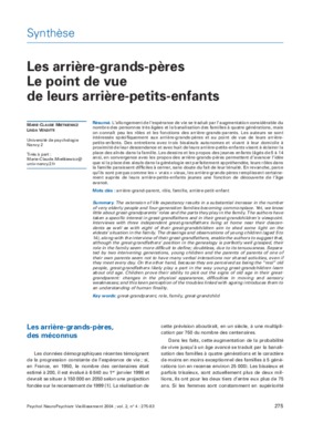 arriere grands peres Book