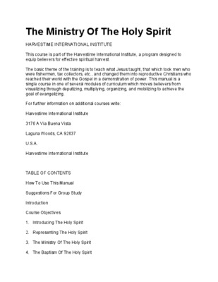 pdf the anointing of the holy spirit workbook mark and patti virkler Book