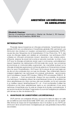 anesthesie locoregionale de l_enfant Book