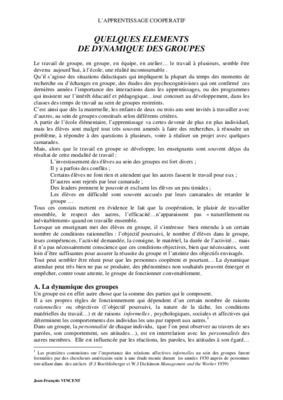 cours dynamique des groupes Book