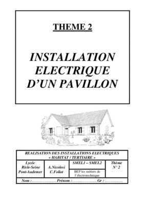installation electrique dans un pavillon Book